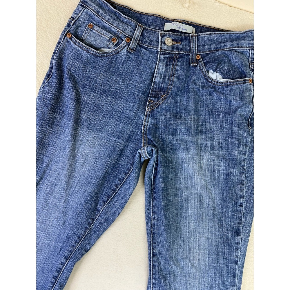 Levi's 515 Bootcut Jeans Women's 8 Short 30x30 Blue Denim Flaured Casual Y2K - Picture 7 of 16